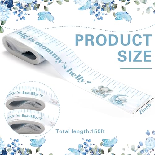 Coume 2 Rolls Baby Shower Measuring Tape 2 Inch x 150 Feet, Elephant - style: Elephant
