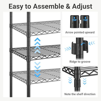 VIPEK V40 Heavy Duty Clothes Rack, Modular Closet System Clothing Rack - color: White, size: V40 Regular