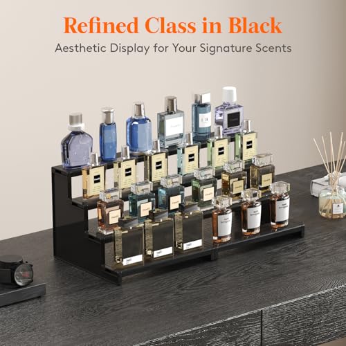Lifewit Perfume Organizer, Cologne Stand Tool-Free Assembly, 9", 1 Pcs - color: Black, size: 9 Inch,1 Pcs