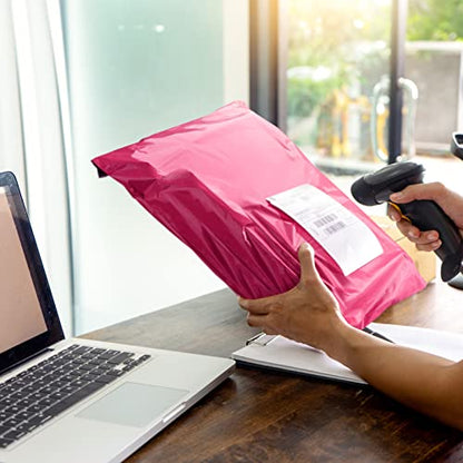 Metronic Poly Mailers 14.5x19 100 Pack, Large Thick Self Seal Shipping Bags - color: Pink, size: 14.5x19 100PC