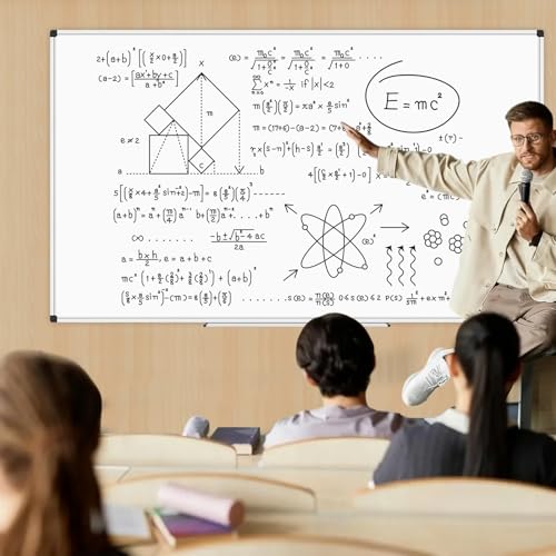 XBoard Magnetic Dry Erase Board 96 x 48 Inches, 8' x 4' Aluminum Framed Whiteboard, Presentation White Board for Office, School, Homeschool (Pack of 2) - size: 96" x 48" Pack of 2