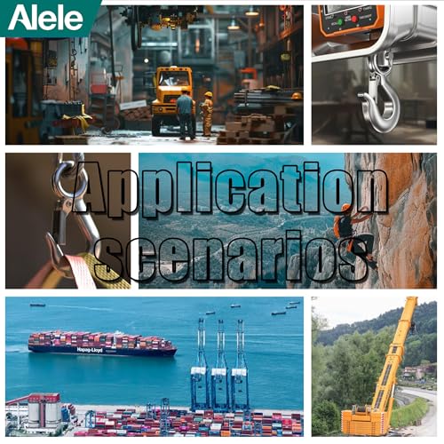 Alele Grab Hooks,2T Crane Scale,Slip Hooks,4400 lbs Stainless Steel Heavy Duty Lifting Hook Rigging Accessory (Grab Hooks 2000kg) - color: Grab Hooks 2000kg