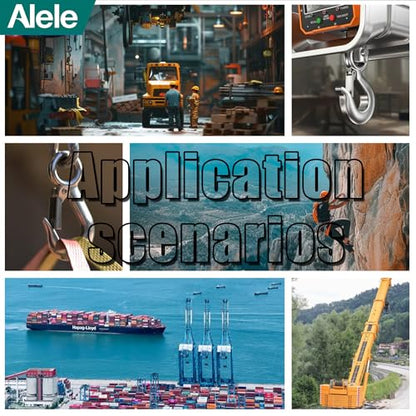 Alele Grab Hooks,2T Crane Scale,Slip Hooks,4400 lbs Stainless Steel Heavy Duty Lifting Hook Rigging Accessory (Grab Hooks 2000kg) - color: Grab Hooks 2000kg