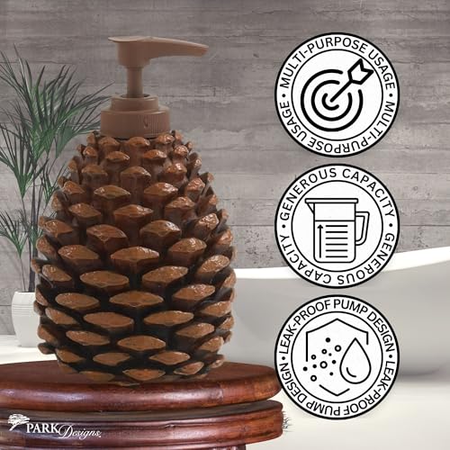Park Designs Pine Bluff Pinecone Soap Dispenser - color: Pinecone Soap Dispenser