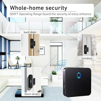SECRUI Wireless Door Chime for Home Door Opening & Business Entering - size: 2 sensor 1 receiver