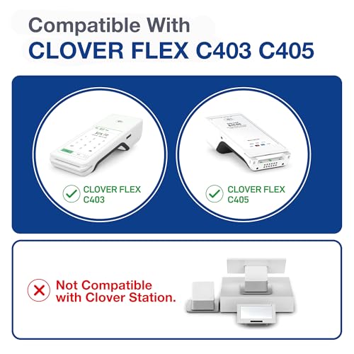 Thermal Paper Rolls Compatible for Clover Flex C401, C403, C405-30 Rolls