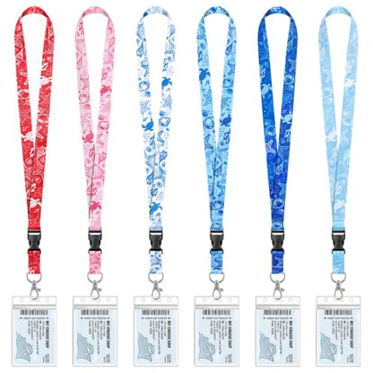 6 Pack Cruise Lanyard for Ship Cards, Cruise Essentials 2026, Starfish - color: 6 Pack Starfish