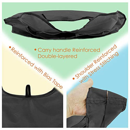 BeeGreen 10 Pack Black Reusable Grocery Bags with Storage Pouch Reusable Shopping Bags Bulk with Elastic Band 50LBS X-Large-Foldable-Washable-Heavy Duty-Waterproof Grocery Tote Bags - color: Solid Black