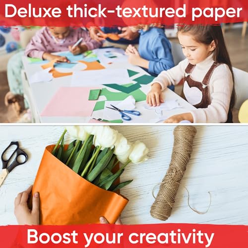 18" x 1200" (100 ft) Orange Kraft Paper (Case of 16 Rolls), Made in USA - color: Orange, style: Bulk Case - 1 Color