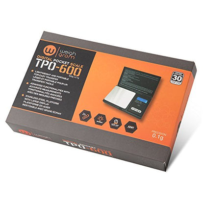 Weigh Gram Digital Pocket Gram Scale 600g x 0.1g High Precision - size: 600g / 0.1g