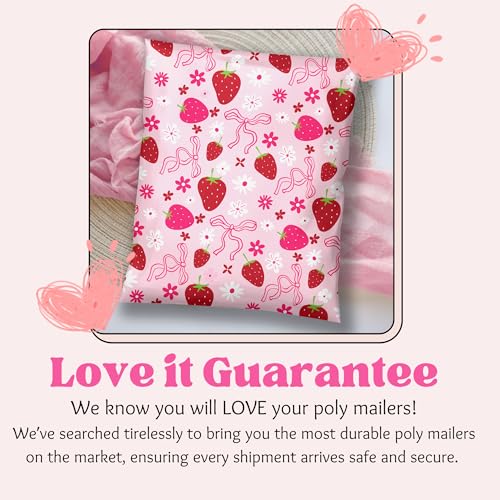 Picksie Mailers - 10x13 Poly Mailer Shipping Bag Cute Pink Mailing Envelope - color: Berry Pop - Pink, size: 10x13