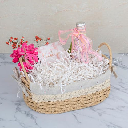 Caleihd Crinkle Cut Paper Shred Filler Gift Cushion Streamer White - color: White