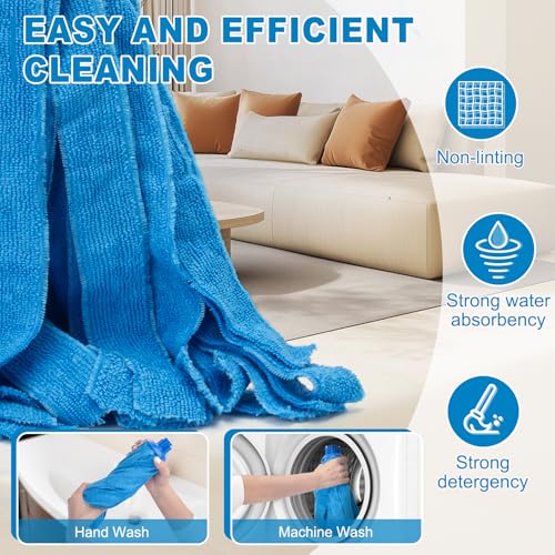 KeFanta Mop, Microfiber Cloth Mops for Floor Cleaning, 49" Long Handle