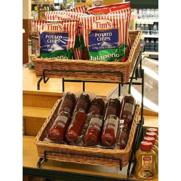 K1414C-U/L-MB 2-Tier Counter Display Rack Multicolor