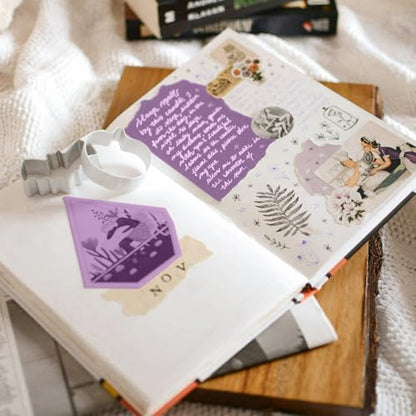 Goefun 24 Sheets Purple Cardstock 8.5 x 11 80lb Halloween Card Stock - color: purple, size: 8.5x11
