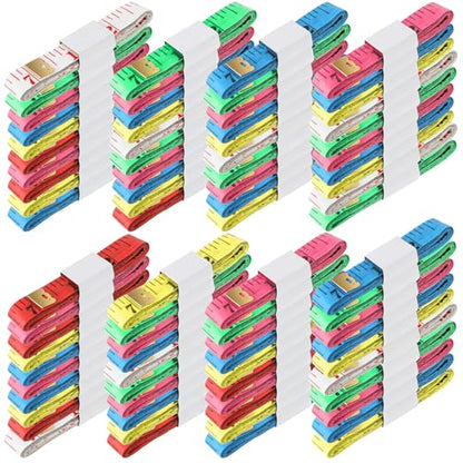 Macarrie 100 Pcs Soft Tape Measure Bulk Double Scale 150 Cm/ 60 Inch