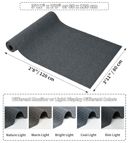 jxgzyy Commercial Outdoor Runner Rug 3'11" x 2'8", Dark Grey - color: Dark Grey, size: 3'11" x 2'8" (Rectangular)