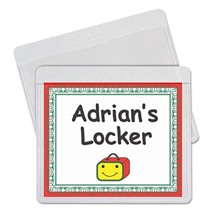 C-Line-70443 Self-Adhesive Labeling Pockets, Pack of 25, 3-1/2 x 2-3/4 in - size: 3-1/2" x 2-3/4"