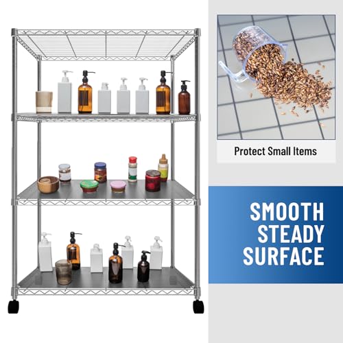 Frienda Wire Shelf Liners,18 x 48 Inch,Gray,Set of 10 - color: Gray, size: 18 x 48 Inch