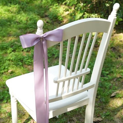 Dusty Purple Double-Faced Satin Ribbon, 2 Inch x 25 Yards - color: Dusty Purple