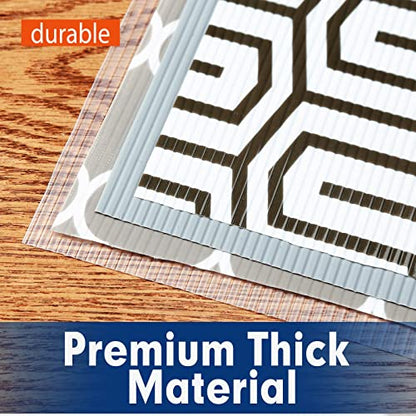 Shelf Liner, Drawer Liner, 12 Inches x 20 FT Cabinet Liner for Kitchen Cabinets Non-Adhesive Shelf Liners, Waterproof Shelf Paper with Non-Slip, Durable Liners, Clear - size: 12"W x 240"L