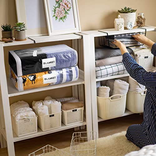 Kenning 20 Pcs Clear Zippered Storage Bags, Sheet, White, 12 x 10 x 4 Inch - color: White, size: 12 x 10 x 4 Inch