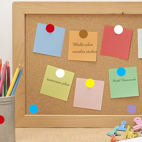 Dot Stickers,Pack of 2400 Round Color Coding Circle Dots Stickers Labels (3/4",Whtie) - color: White, size: 0.75 inch-2 rolls
