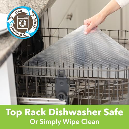 Duck EasyLiner Clear Classic Non Adhesive Shelf Liner, 12 in x 20 Ft 1 Roll - size: 12-Inch x 20 Feet