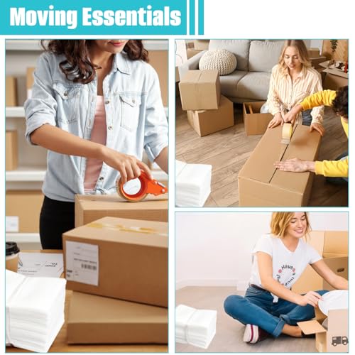 100PCS 4 x 6 Inch Foam Pouches Foam Wrap Cushion Pouches Foam Wrap Sheets Packing Pouches Moving Supplies for Packing Storage or Shipping (White)
