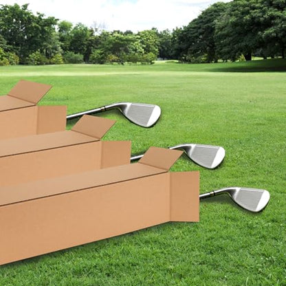 10 Pcs 4x4x48 Inch Tall Corrugated Cardboard Boxes, 4"L x 4"W x 48"H Golf Club Shipping Boxes - Shipping, Moving, Packaging, Mailing, Storage Box for Home or Business - size: 4x4x48 Inch