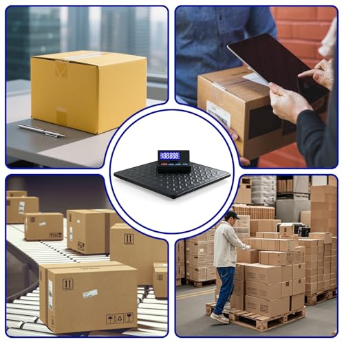 UNIWEIGH 440lb Postal Scale 10g Accuracy Digital Shipping Scale - color: Black