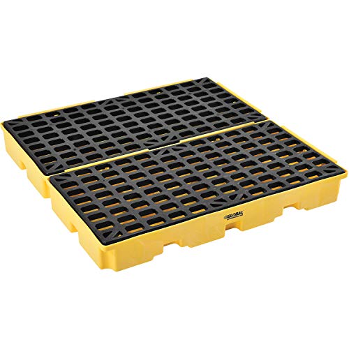 Global Industrial Low Profile Spill Containment Modular Platform, 4 Drum - style: 4 Drum