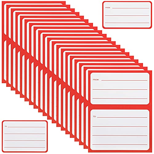 Tenare 50 Sheets/100 Pcs to from Return Address Mailing Labels Mail Shipping Label, Postage Guaranteed Stickers Self Adhesive Mailing Labels Stickers for School Office(Regular Style,4.5 x 3.5 Inch) - style: Regular Style