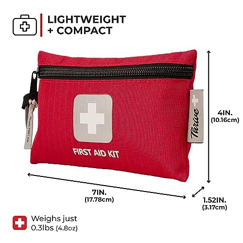 Thrive Mini First Aid Kit, Waterproof Rip-Stop, 66-Piece Set - style: 66 Piece - Pouch