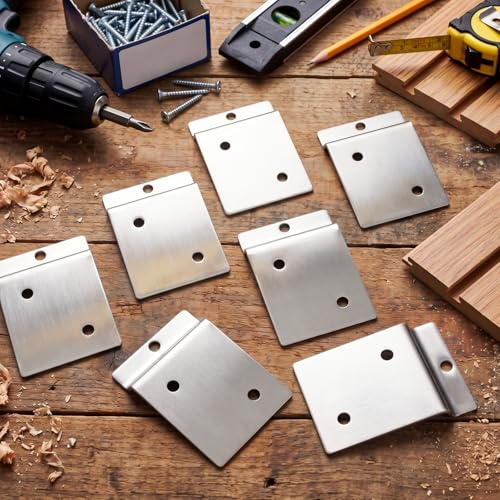 20 Pack Slatwall Metal Backplate Adapter Steel Mount 2 Holes