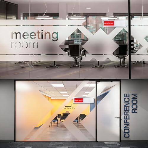 Out of Office/In Office Sliding Status Indicator, Privacy Available Sign - color: Silver In Office/Out Of Office