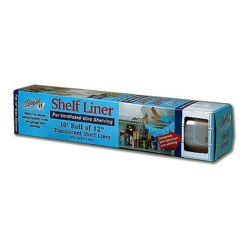 Shelf-It Liner for 12" Wire Shelving with Locking Tabs - 10 Foot Roll