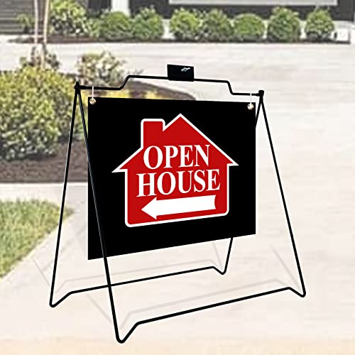 BLACK A Frame Stand 24"x18" Real Estate Agent Sidewalk Sign (Stand Only) (6 UNIT)