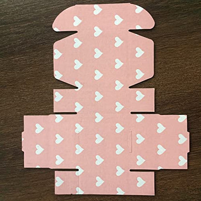 Green Recyclable Cardboard Small Gift Mailer Boxes for Shipping Packaging Craft Mother's Day Gifts Giving Products (Pink, 7.2 x 5.2 x 2 Inch) - color: Pink, size: 7.2 x 5.2 x 2 Inch