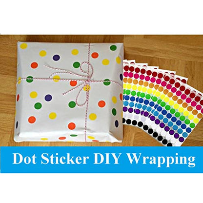700 Pcs Colored Dot Stickers 3/4 Inch Circle Stickers Color Coding Labels