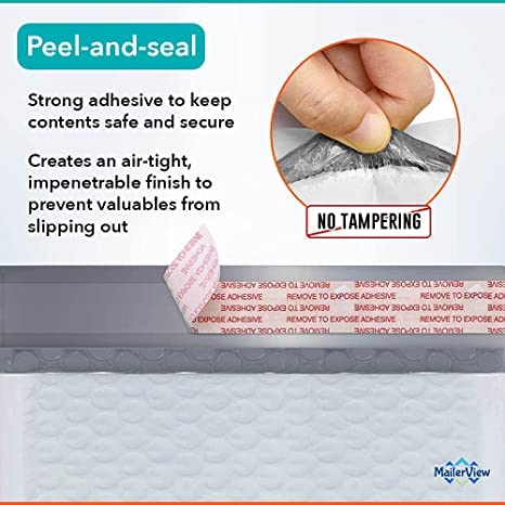 Bubble Mailers 6x10, Self Seal Poly Padded Envelopes #0, 250 Pack Bulk - color: White, size: 6"x10" / 250 Pack