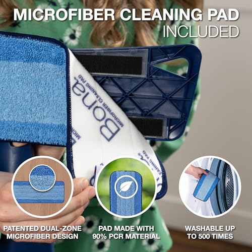 Bona Multi-Surface Floor Care Kit - Includes Microfiber Mop, Microfiber Cleaning Pad, Hardwood Floor Cleaning Solution, and Multi-Surface Floor Cleaning Solution - Kit for Hard Floors - style: Multi-Surface Care Kit