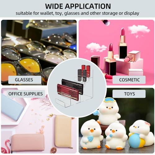 Acrylic Wallet Display Stand Purse Handbag Organizer, Clear Jewelry Riser Display Stand Purse Display Rack, Acrylic Display Shelf for Cosmetic Perfume Jewelry Sunglasses Handbag (6 Tier) - size: 1PCS-6 Tier