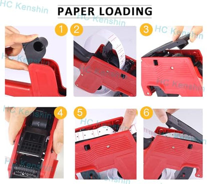 MX5500 1-Line Price Gun, Handheld Pricing Labeler for Retail - size: 1-Line