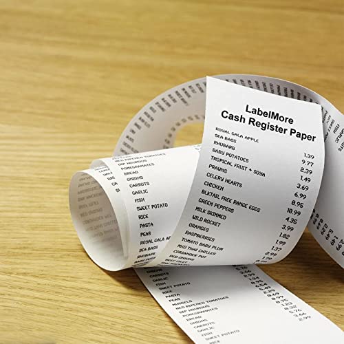 LabelMore 2-1/4" X 85' Thermal Receipt Paper, Credit Card Paper Rolls Thermal, Cash Register Roll, Premium Pos Printer Paper (150 Rolls) - size: 2-1/4" x 85'(150 Rolls)