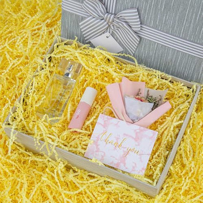 Caleihd Crinkle Cut Paper Shred Filler Gift Cushion Streamer Yellow - color: Yellow