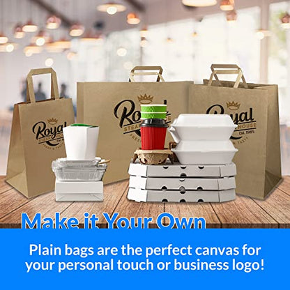 Reli. Paper Bags w/Handles, Kraft | Assorted Large Sizes