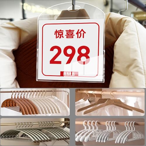 10 Pack Label Holder Sign Holder (L 100*100*55mm/3.94*3.94*2.17inches) - size: L 100*100*55mm/3.94*3.94*2.17inches