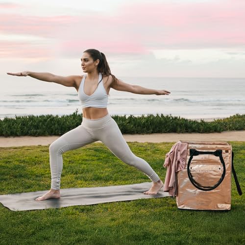 CleverMade Rolling Tote Bag With Wheels, 90L, 75 lb, Rose Gold - color: Rose Gold, size: 90l