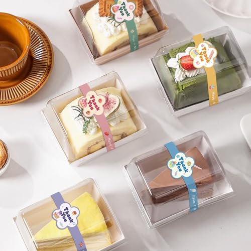 7.9 inch Long Thank You Stickers Small Busines 150 Pcs Cute Flower Shaped Have A Nice Day Self-Adhesive Sealing Baking Labels Handmade Food Tamper-Proof Bakery Sticker for Baked Goods Packaging
